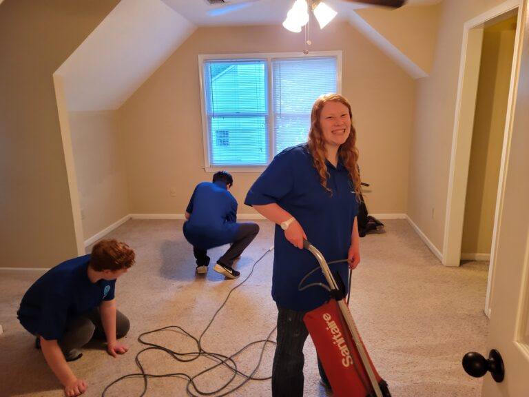 Professional carpet cleaning in Greenville home